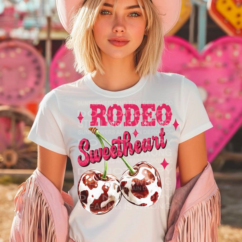 Rodeo sweetheart country  png file for sublimation and dtf shirts. Digital download only.