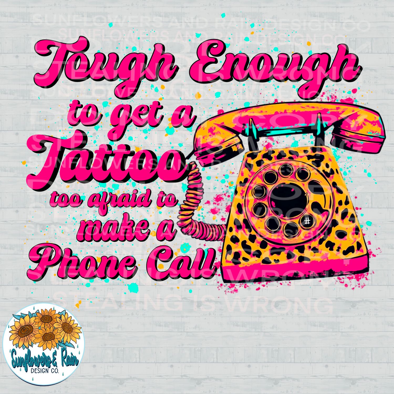 Tattoo snarky png file for sublimation and dtf shirts. Digital download only.