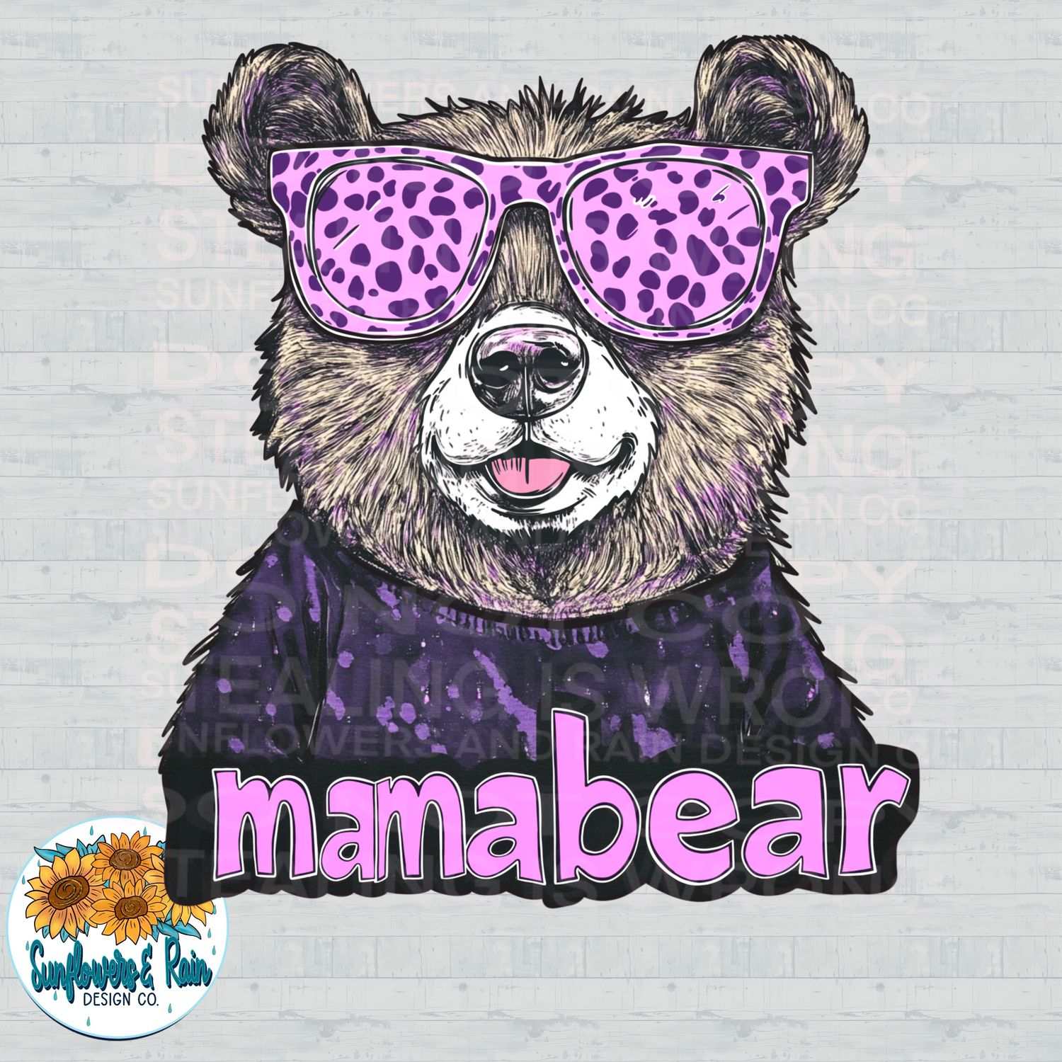 Mama Bear png file for sublimation and dtf shirts. Digital download only.