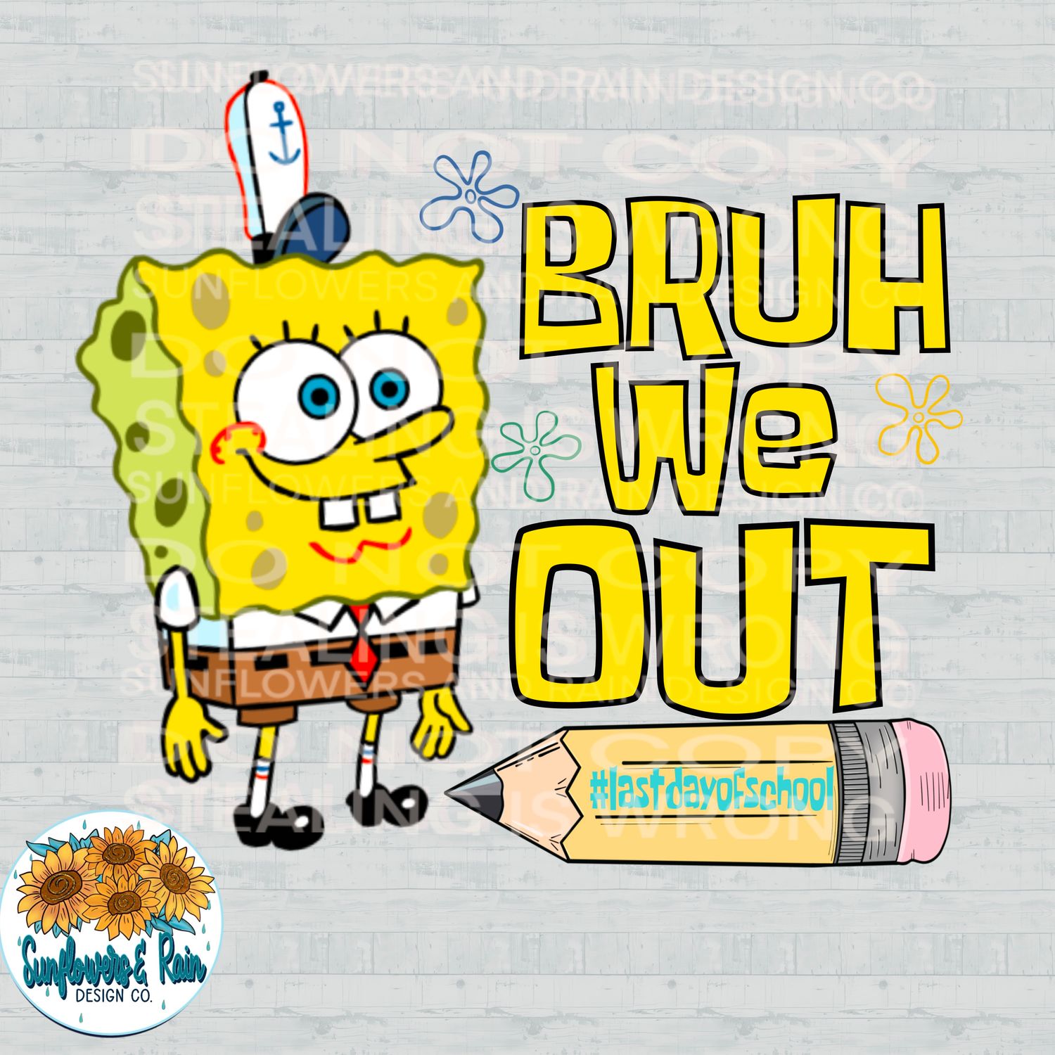 Bruh we out spongebob file for sublimation and dtf shirts. Digital download only.