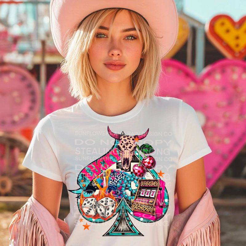 Lucky  file for sublimation and dtf shirts. Digital download only.