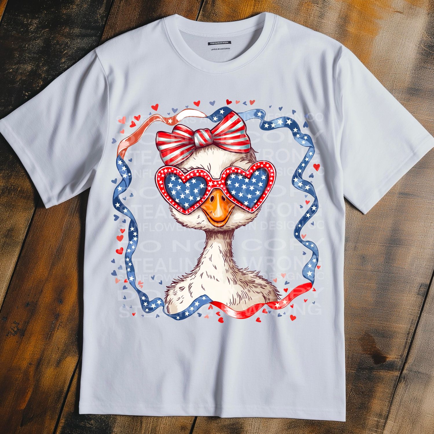 Goose 4th of July file for sublimation and dtf shirts. Digital download only.
