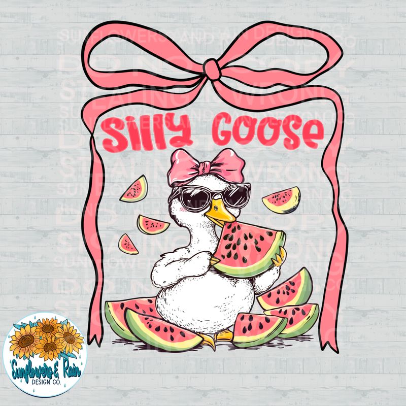 Silly Goose file for sublimation and dtf shirts. Digital download only.