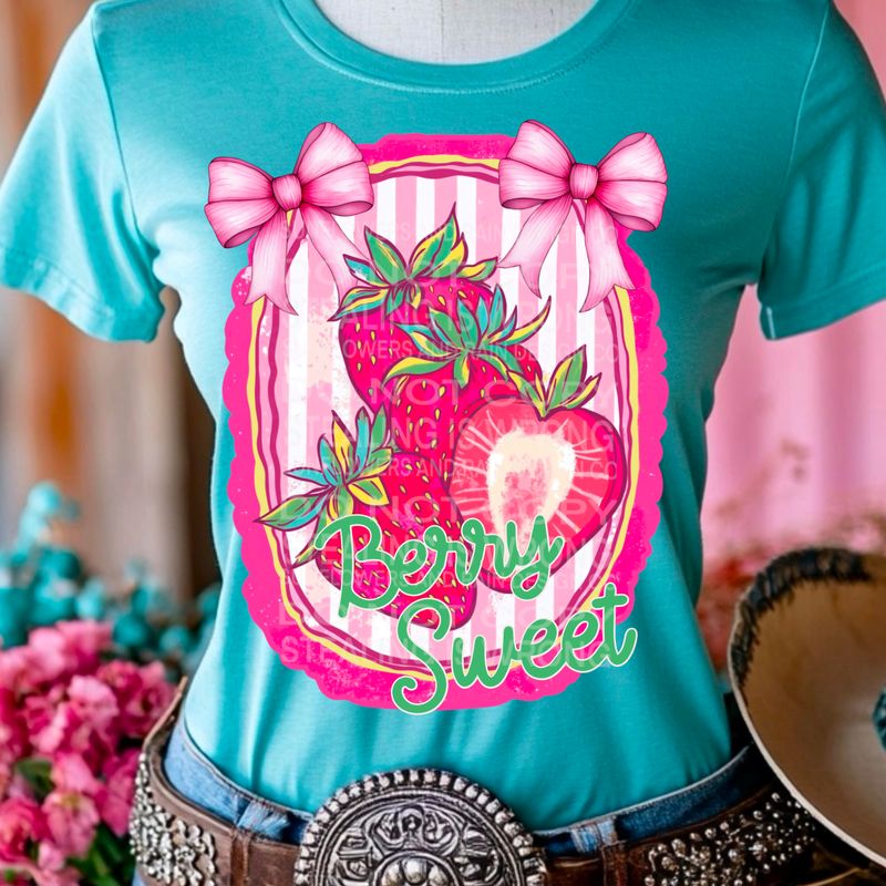 Coquette strawberry file for sublimation and dtf shirts. Digital download only.