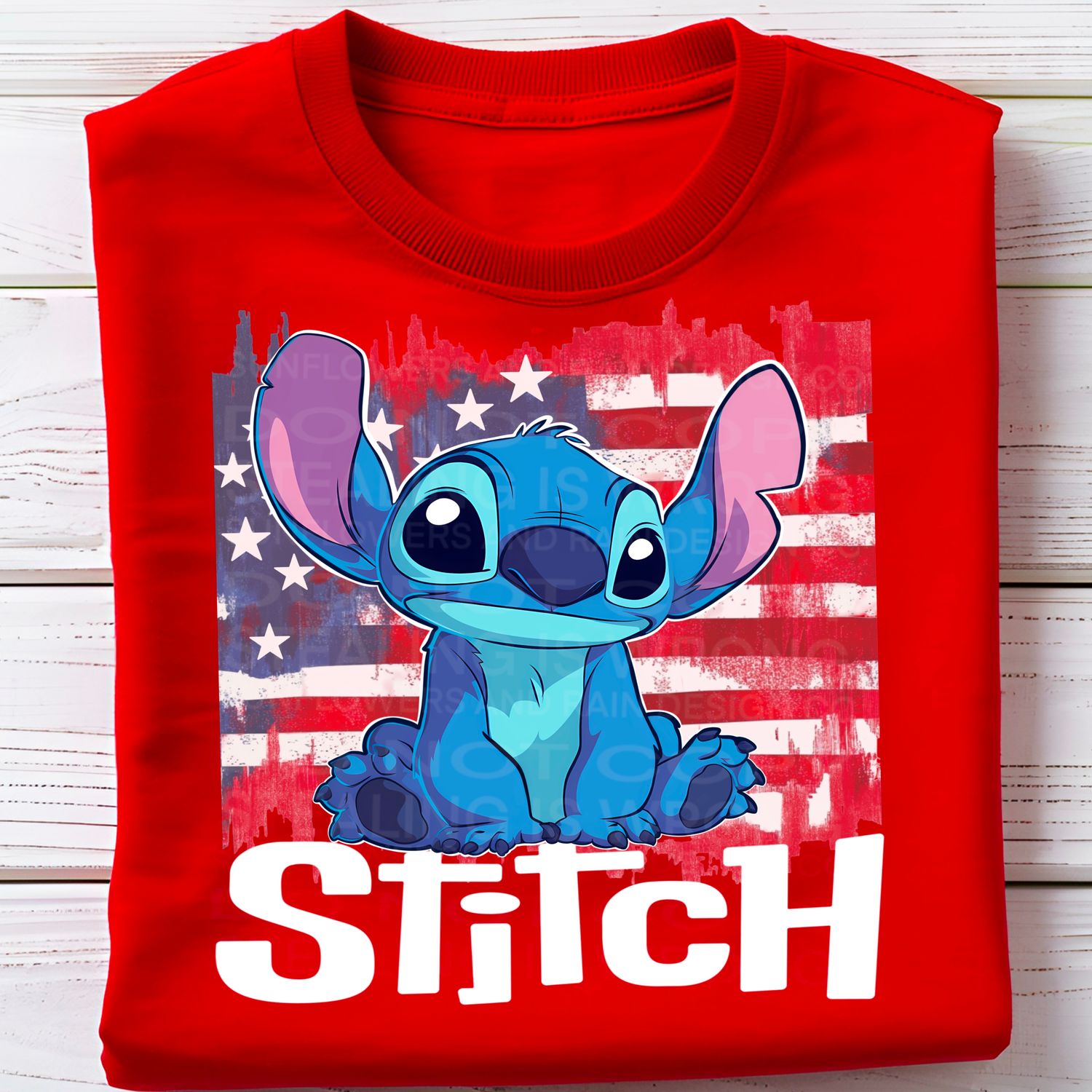 Stitch USA file for sublimation and dtf shirts. Digital download only.