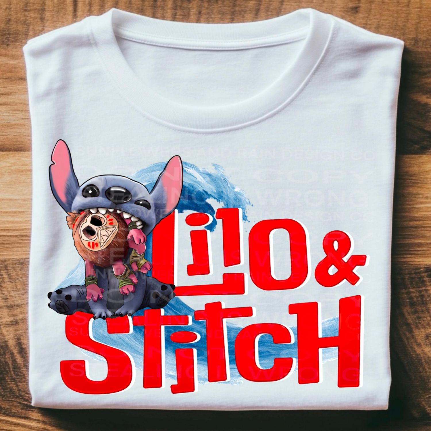 LILO &amp; Stitch USA file for sublimation and dtf shirts. Digital download only.