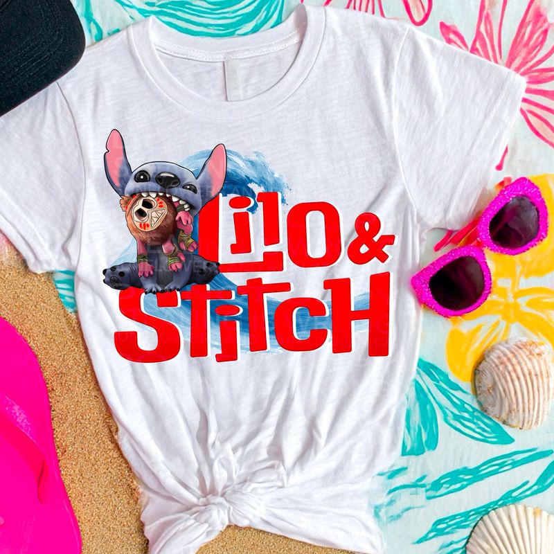 LILO &amp; Stitch USA file for sublimation and dtf shirts. Digital download only.