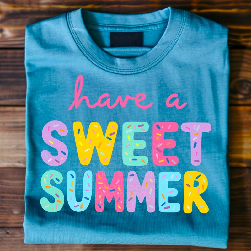 Have a sweet summer file for sublimation and dtf shirts. Digital download only.