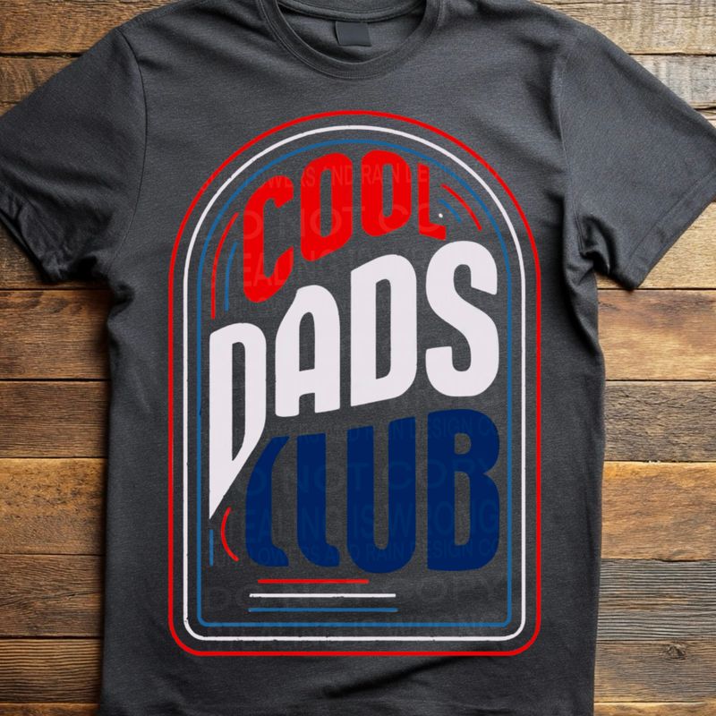Cool dads club png file for sublimation and dtf shirts. Digital download only.