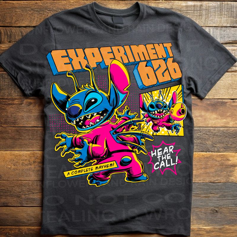 Stitch 626  png file for sublimation and dtf shirts. Digital download only.
