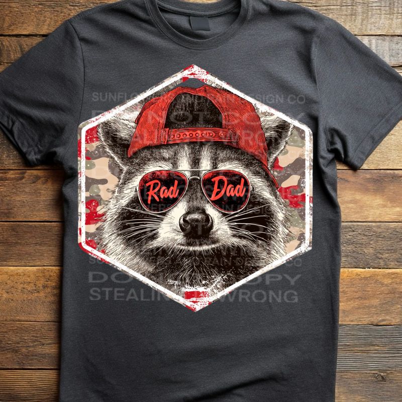 Rad Dad png file for sublimation and dtf shirts. Digital download only.