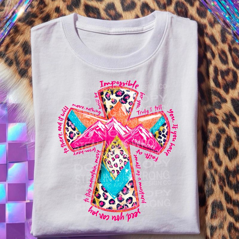 Faith can move mountains png file for sublimation and dtf shirts. Digital download only.