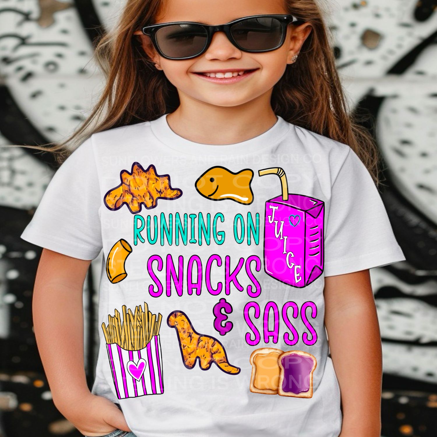 Running on snacks and sass  png file for sublimation and dtf shirts. Digital download only.
