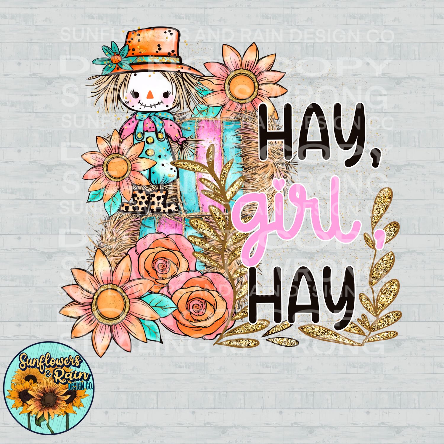 Hay girl hay file for sublimation and dtf shirts. Digital download only.