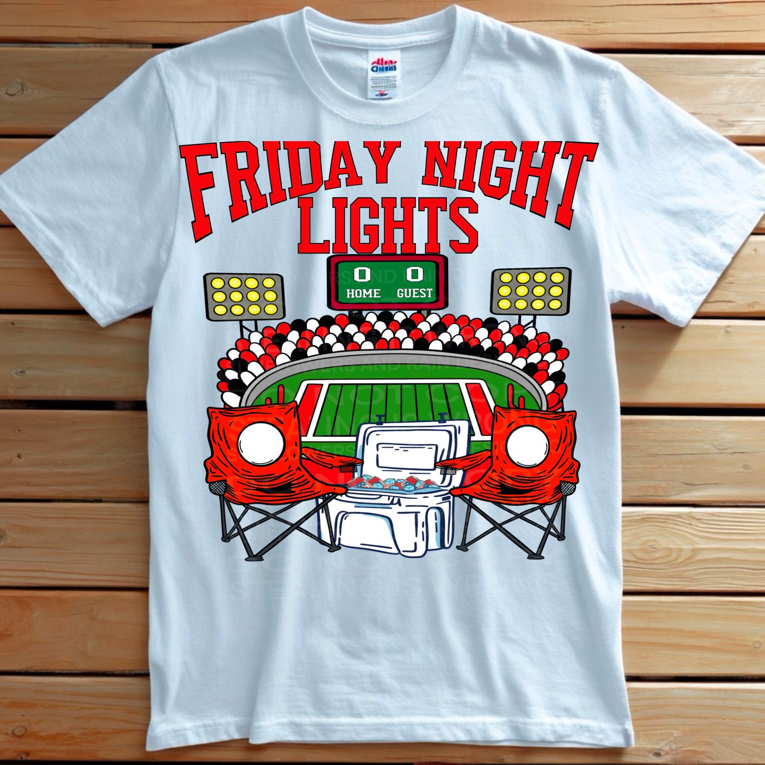 Friday night lights   png file for sublimation and dtf shirts. Digital download only.
