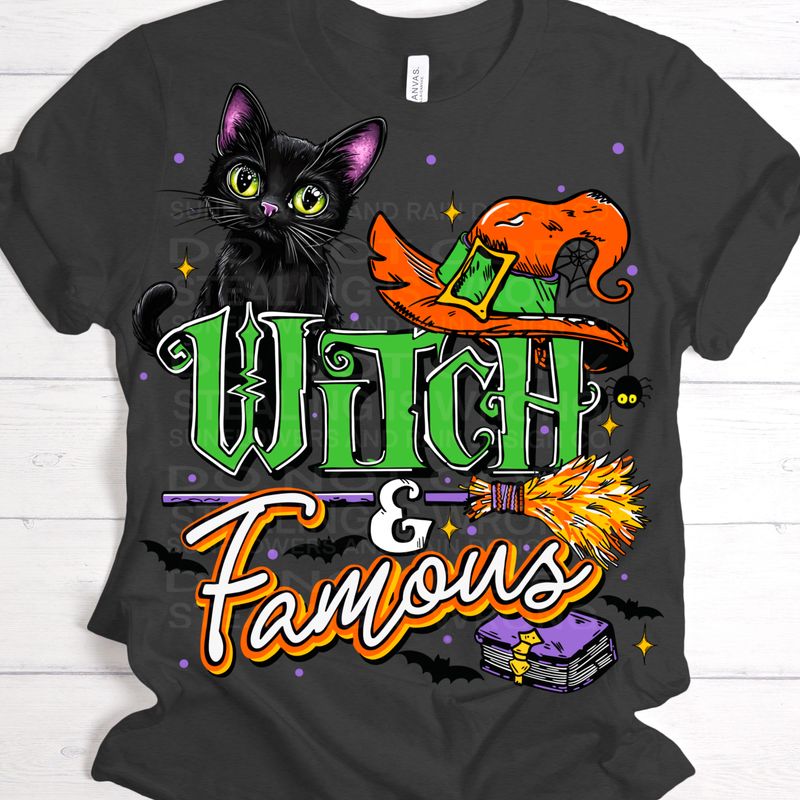 Witch and famous  png file for sublimation and dtf shirts. Digital download only.