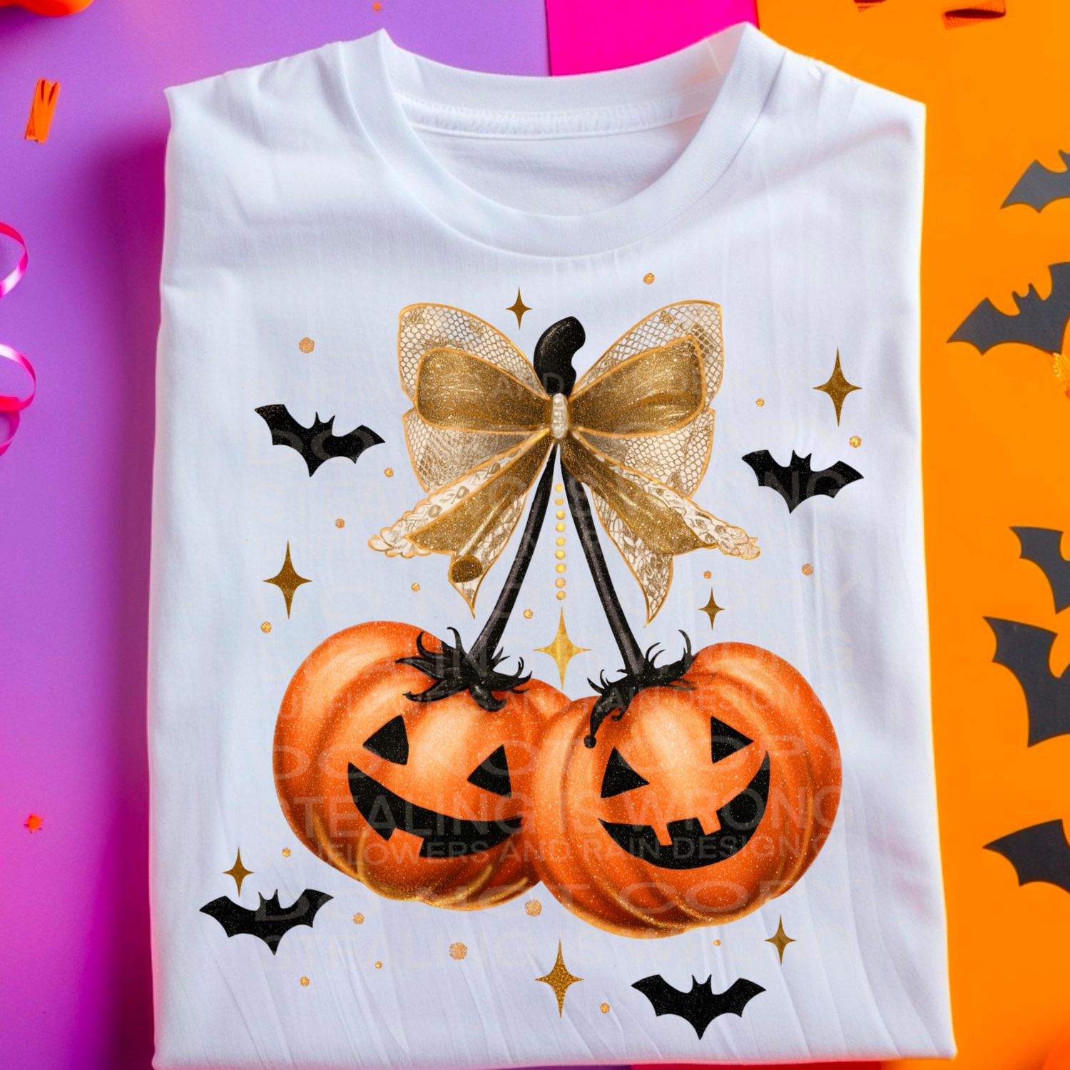 Pumpkins png file for sublimation and dtf shirts. Digital download only.