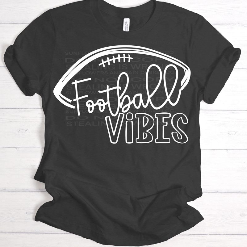 Football Vibes bundle png file for sublimation and dtf shirts. Digital download only.