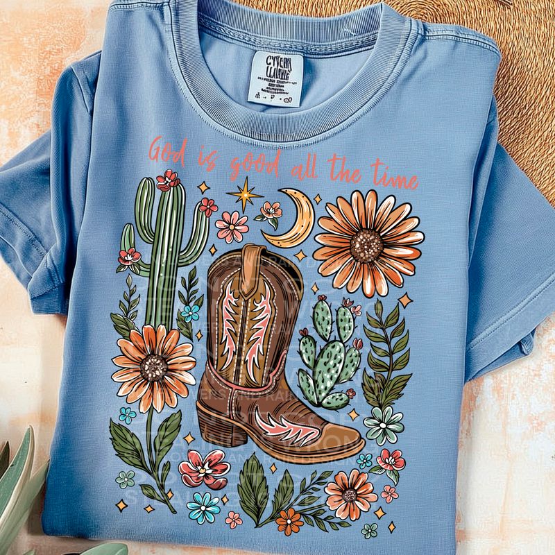 God is good, all the time   png file for sublimation and dtf shirts. Digital download only.