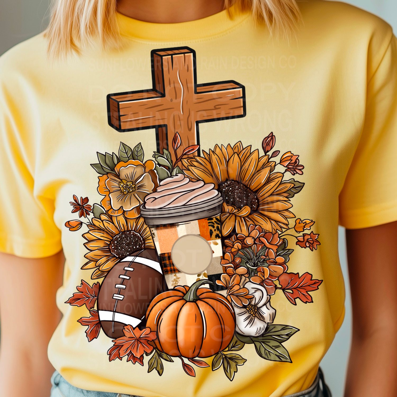 Fall football faith png file for sublimation and dtf shirts. Digital download only.
