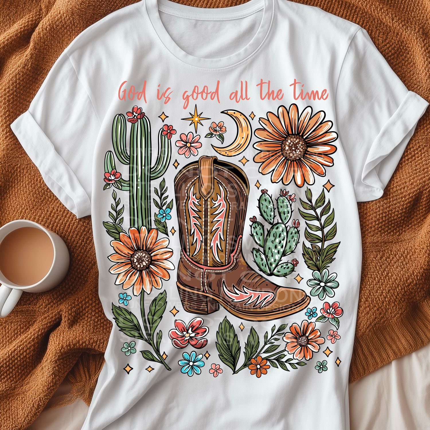 God is good, all the time   png file for sublimation and dtf shirts. Digital download only.