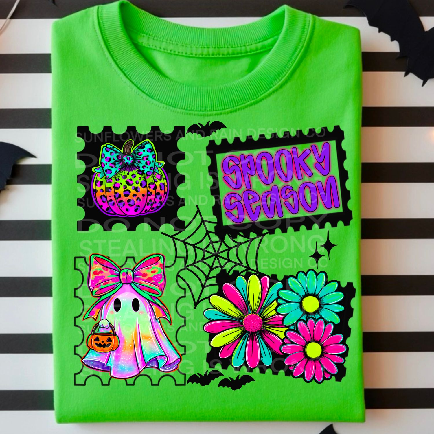 Spooky season png file for sublimation and dtf shirts. Digital download only.