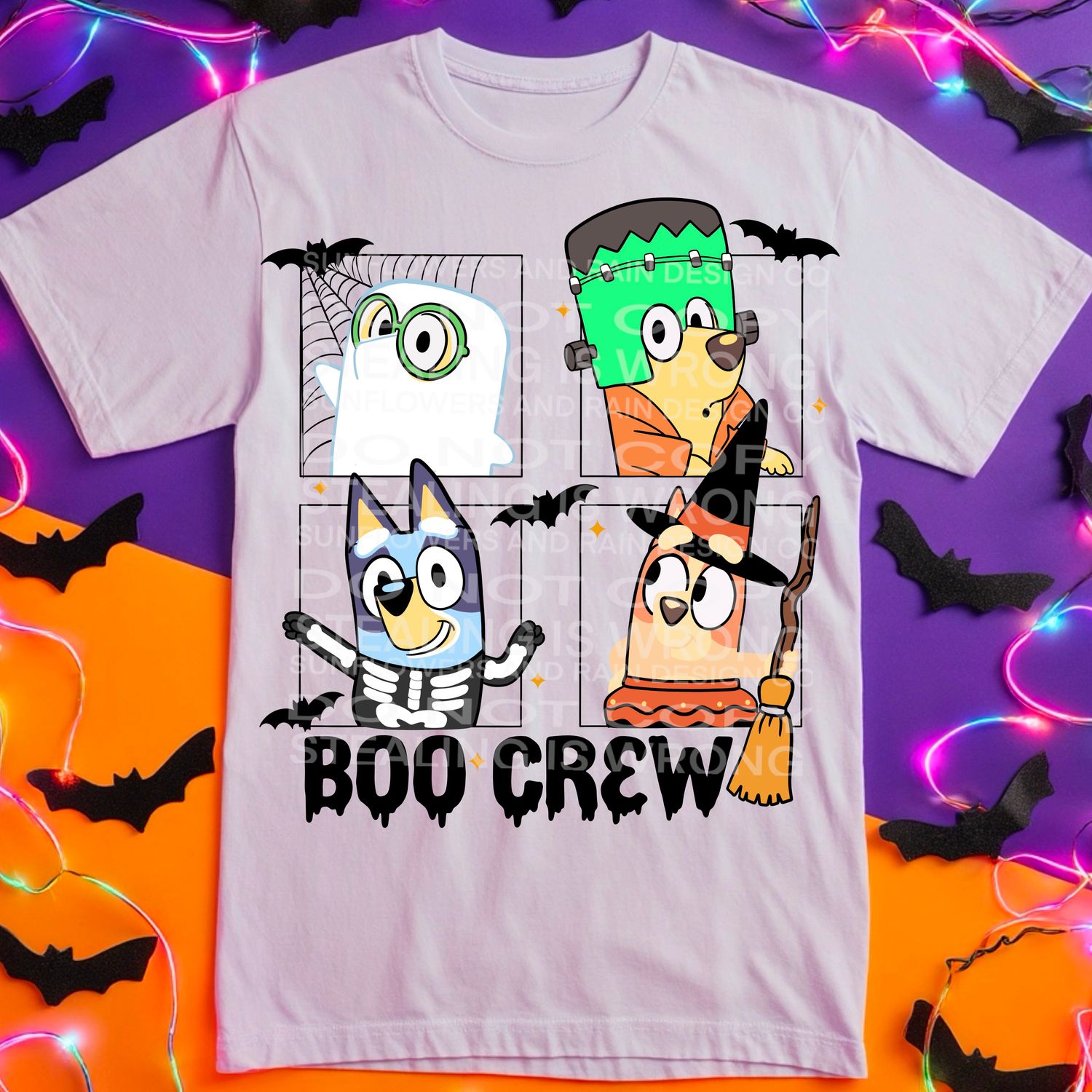 Bluey Halloween  png file for sublimation and dtf shirts. Digital download only.