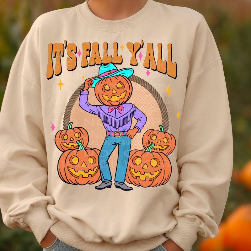 It’s fall y’all pumpkin  png file for sublimation and dtf shirts. Digital download only.