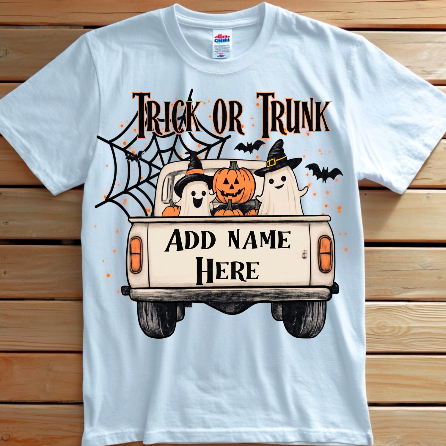 Trick or trunk custom png file for sublimation and dtf shirts. Digital download only.