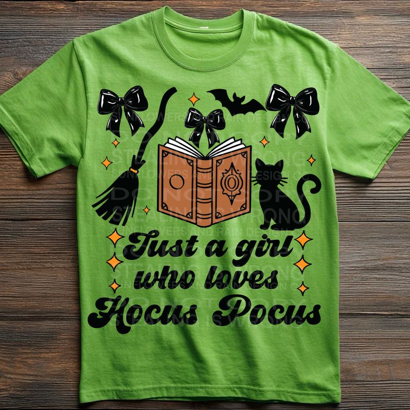Hocus Pocus girl png file for sublimation and dtf shirts. Digital download only.