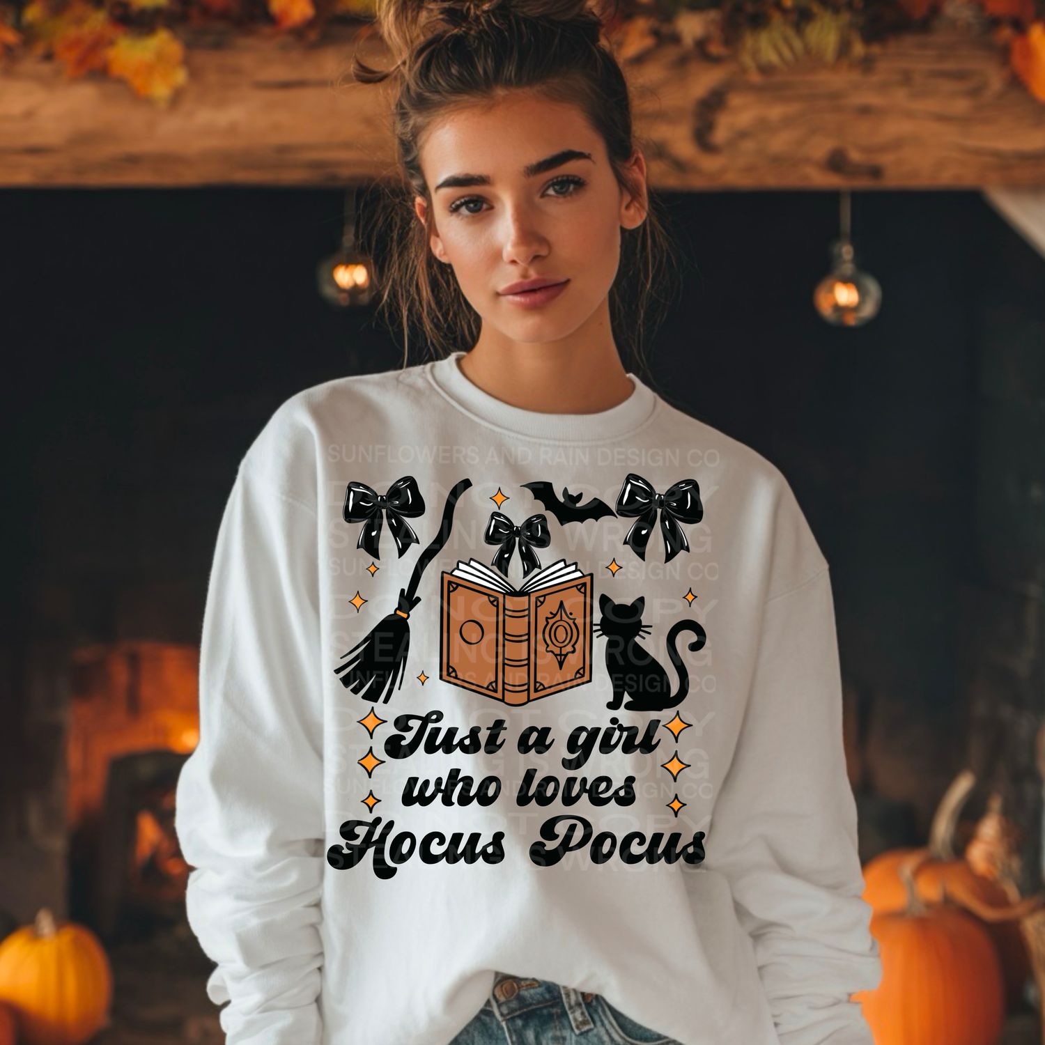 Hocus Pocus girl png file for sublimation and dtf shirts. Digital download only.