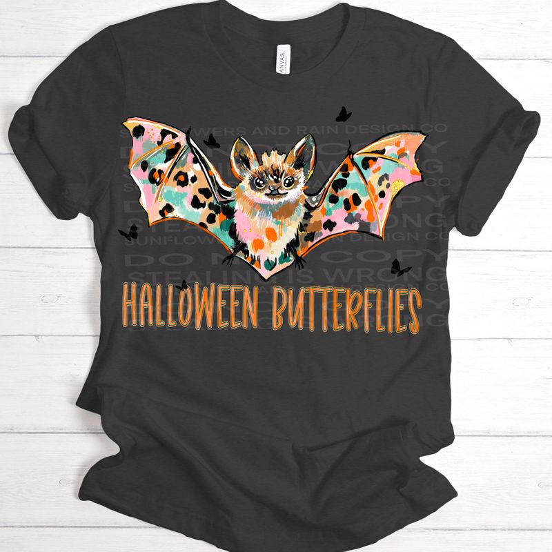 Bats Halloween butterflies png file for sublimation and dtf shirts. Digital download only.