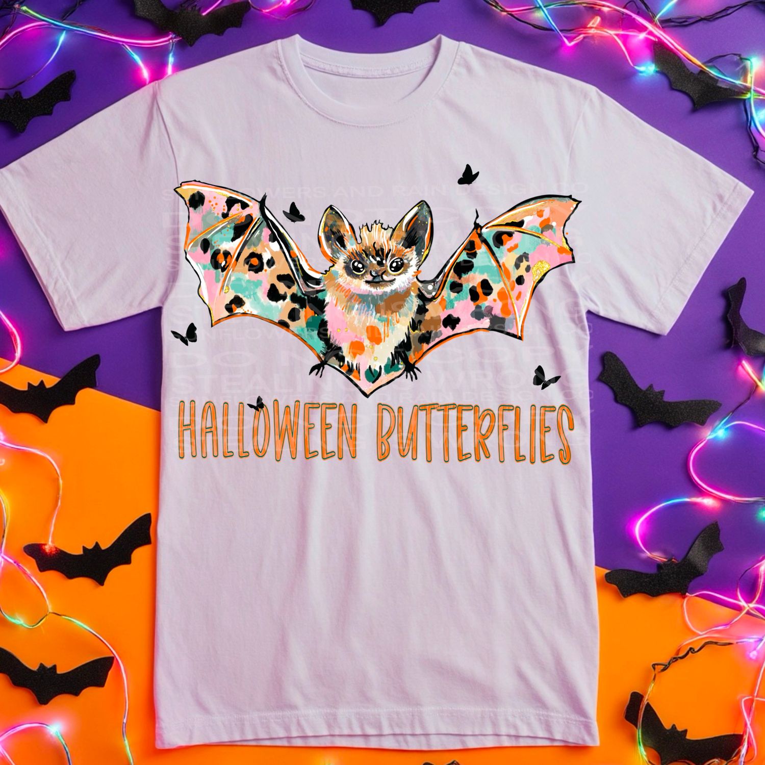 Bats Halloween butterflies png file for sublimation and dtf shirts. Digital download only.