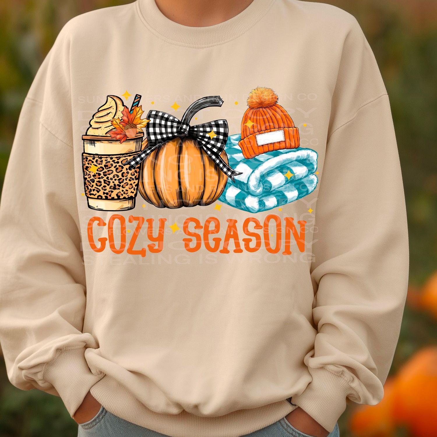 Cozy Season png file for sublimation and dtf shirts. Digital download only.