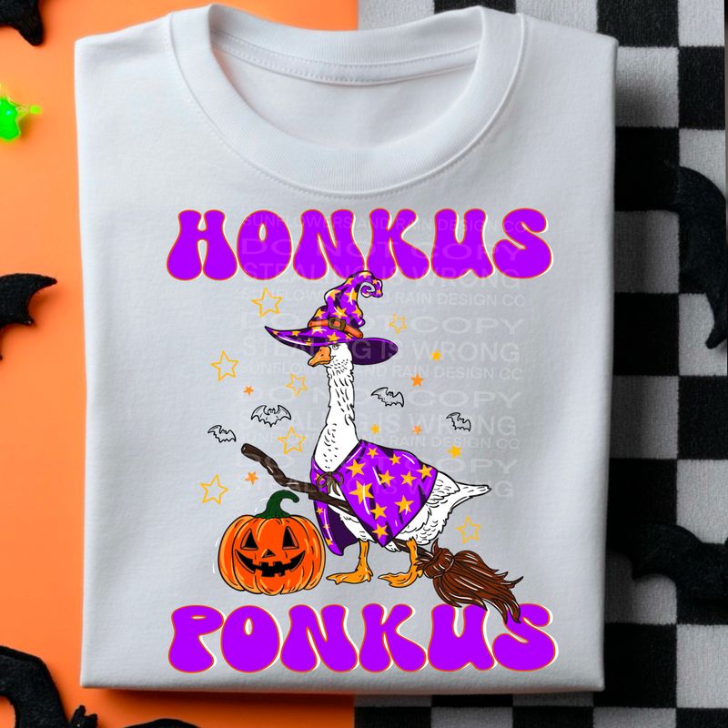 Silly goose Halloween png file for sublimation and dtf shirts. Digital download only.