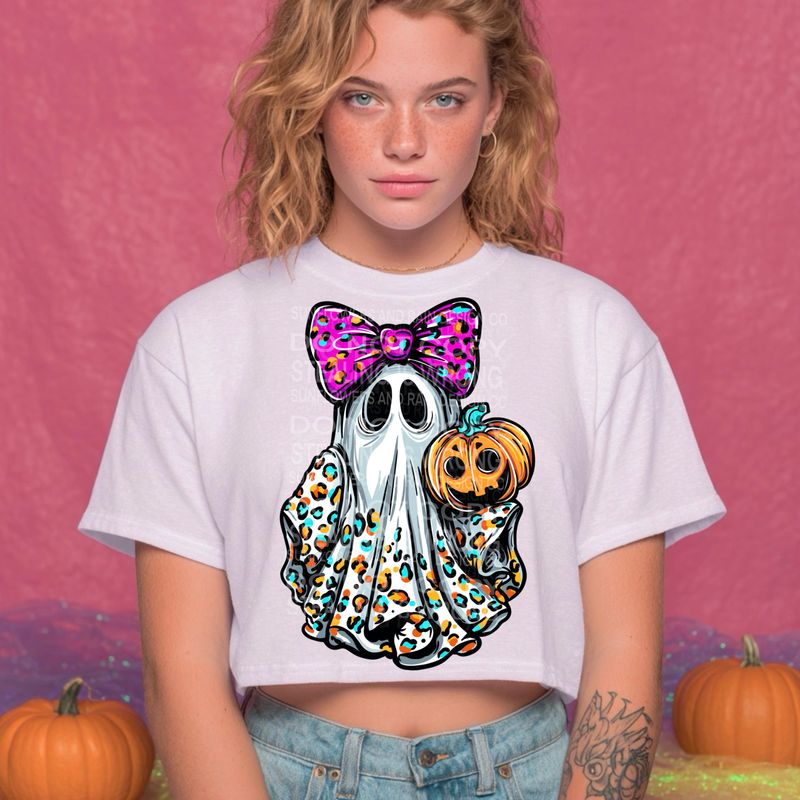 Coquette ghost png file for sublimation and dtf shirts. Digital download only.