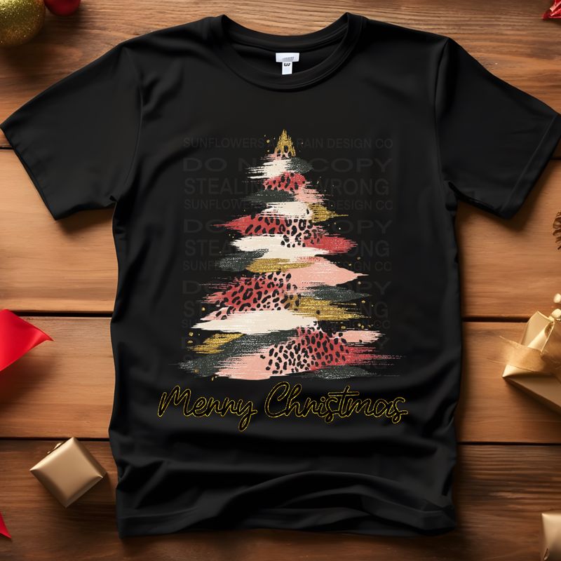 Merry Christmas tree png file for sublimation and dtf shirts. Digital download only.