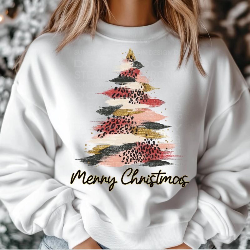 Merry Christmas tree png file for sublimation and dtf shirts. Digital download only.