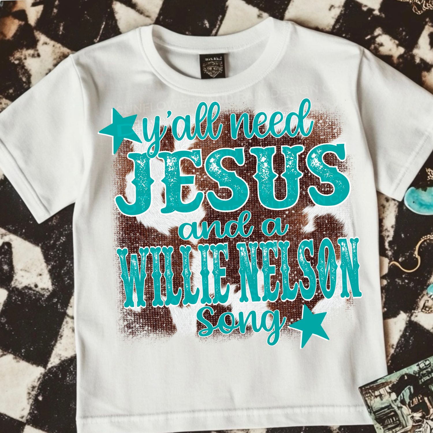 Jesus and Willie png file for sublimation and dtf shirts. Digital download only.