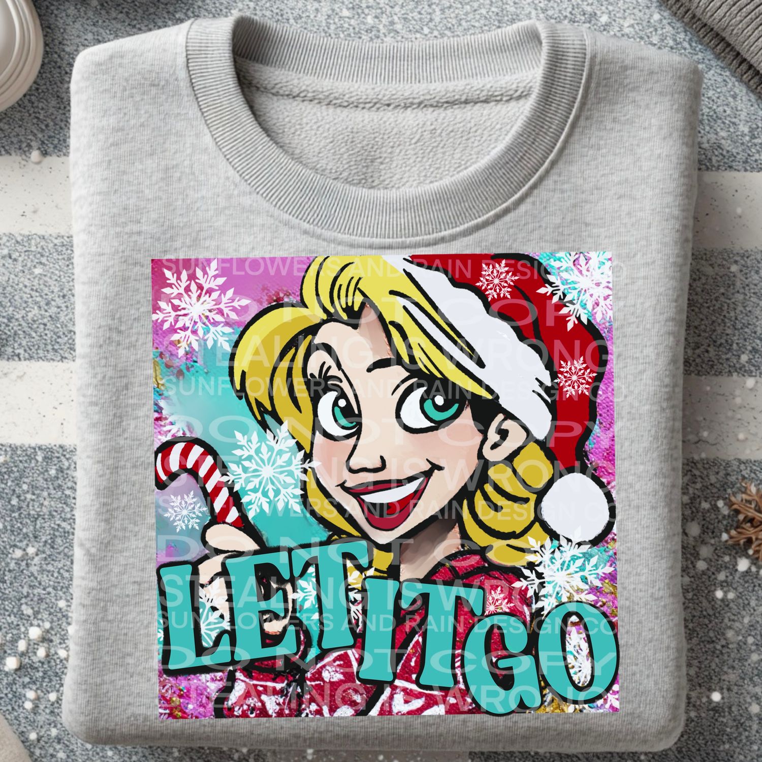 Elsa frozen christmas  png file for sublimation and dtf shirts. Digital download only.