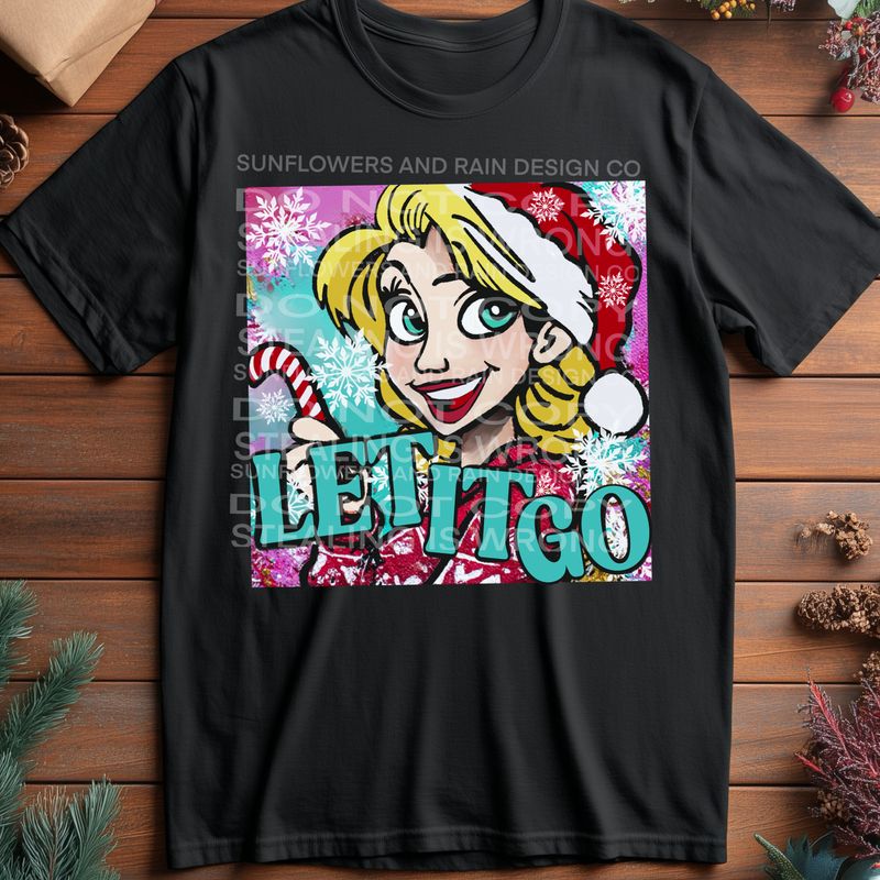 Elsa frozen christmas  png file for sublimation and dtf shirts. Digital download only.