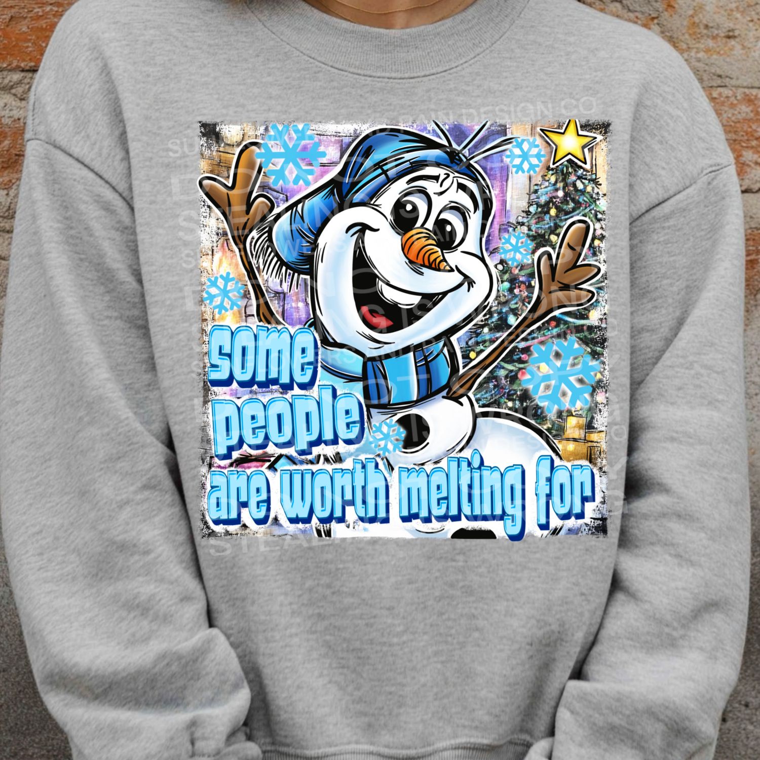 Olaf Christmas png file for sublimation and dtf shirts. Digital download only.