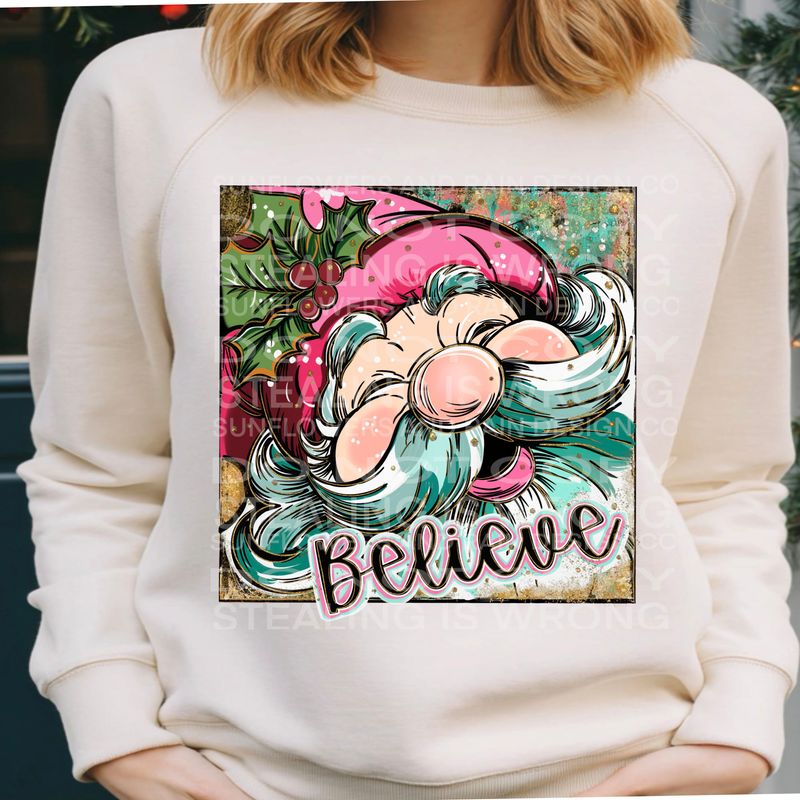 Believe png file for sublimation and dtf shirts. Digital download only.