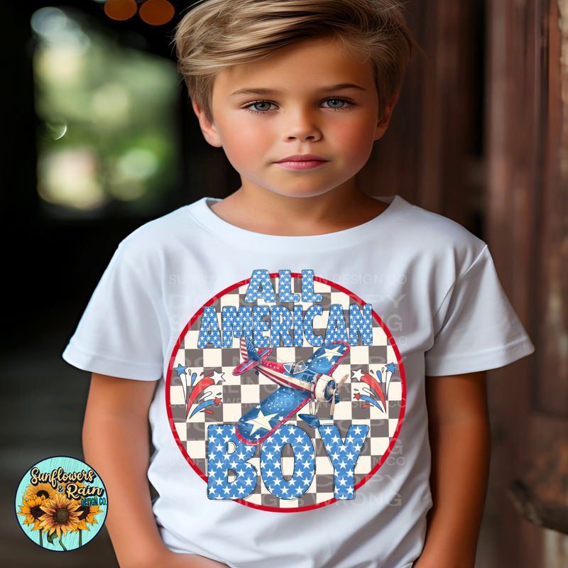 All American boy png file included digital download, Sublimation design.