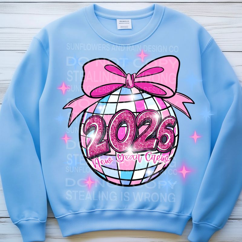 2026 coquette disco ball  file for sublimation and dtf shirts. Digital download only.