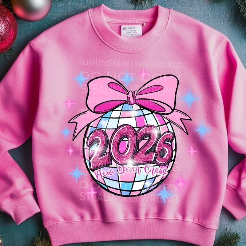 2026 coquette disco ball  file for sublimation and dtf shirts. Digital download only.