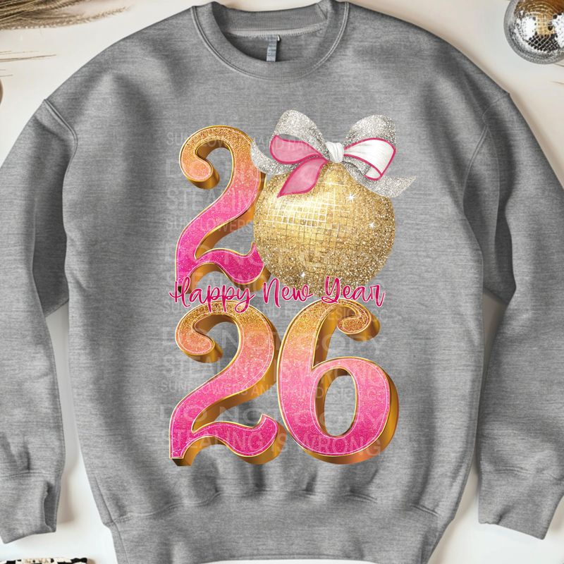 2026 coquette disco ball gold  file for sublimation and dtf shirts. Digital download only.