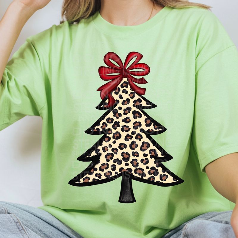 Leopard print tree png  file for sublimation and dtf shirts. Digital download only.