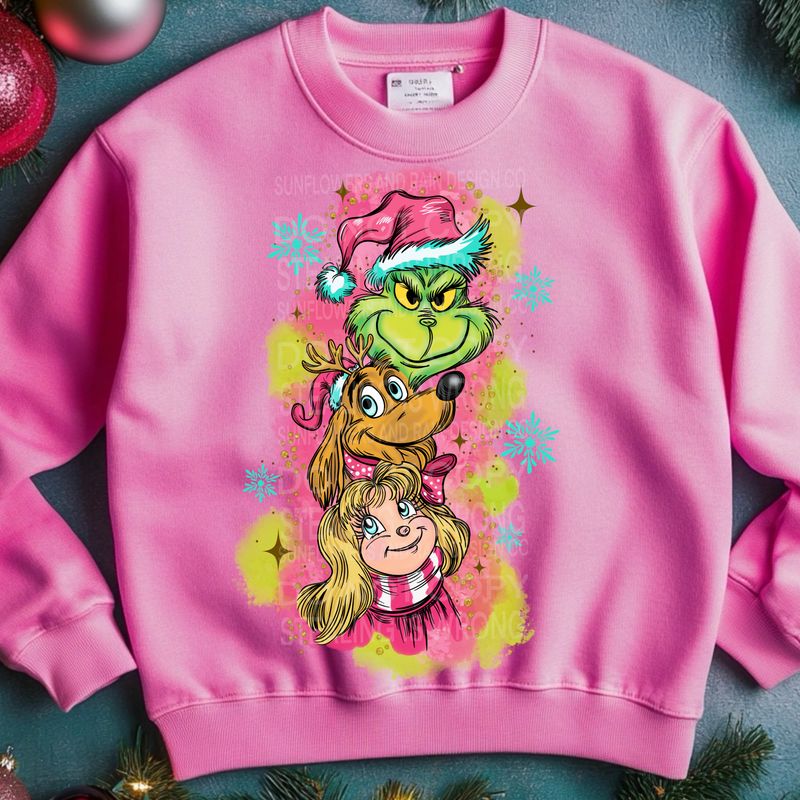 Grinch , Max and Cindy png file for sublimation and dtf shirts. Digital download only.