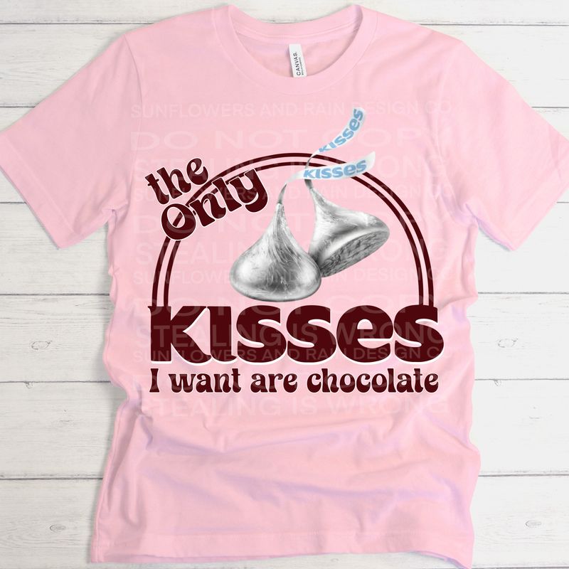 Chocolate kisses png file for sublimation and dtf shirts. Digital download only.